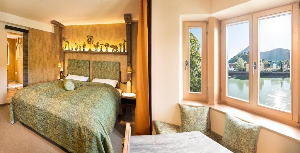 Boutique Hotel im Auracher Löchl - Habitación Doble De Lujo Con Vista Al Río
