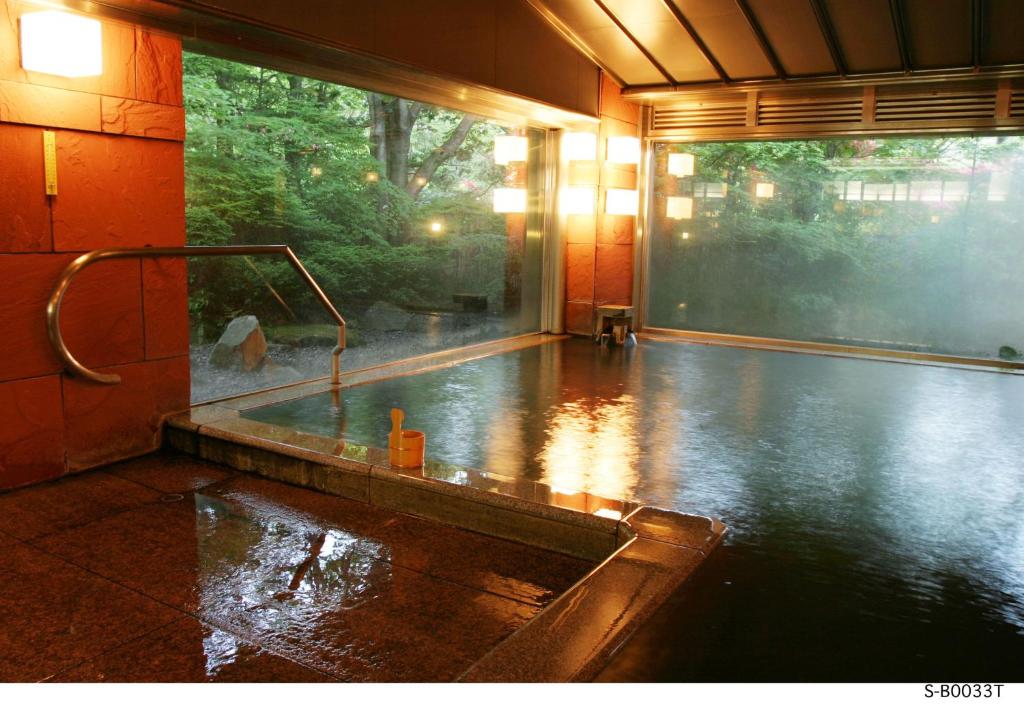 Bazén v ubytování Nasu Onsen Sanraku nebo v jeho okolí