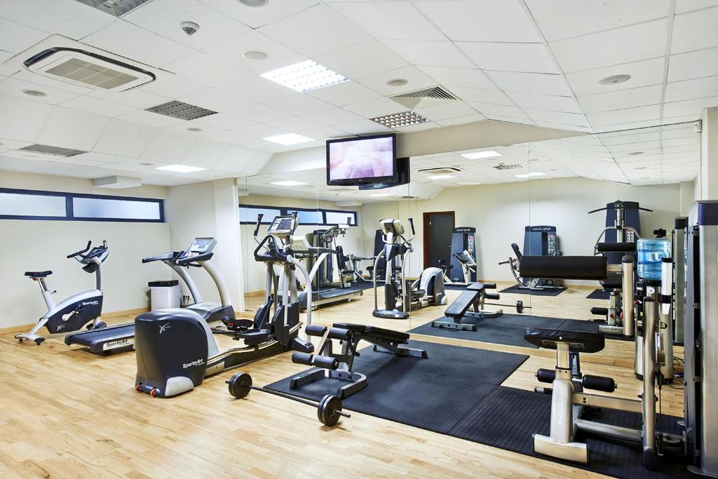 Fitness centrum a/nebo fitness zařízení v ubytování Marine Hotel by Zdrojowa