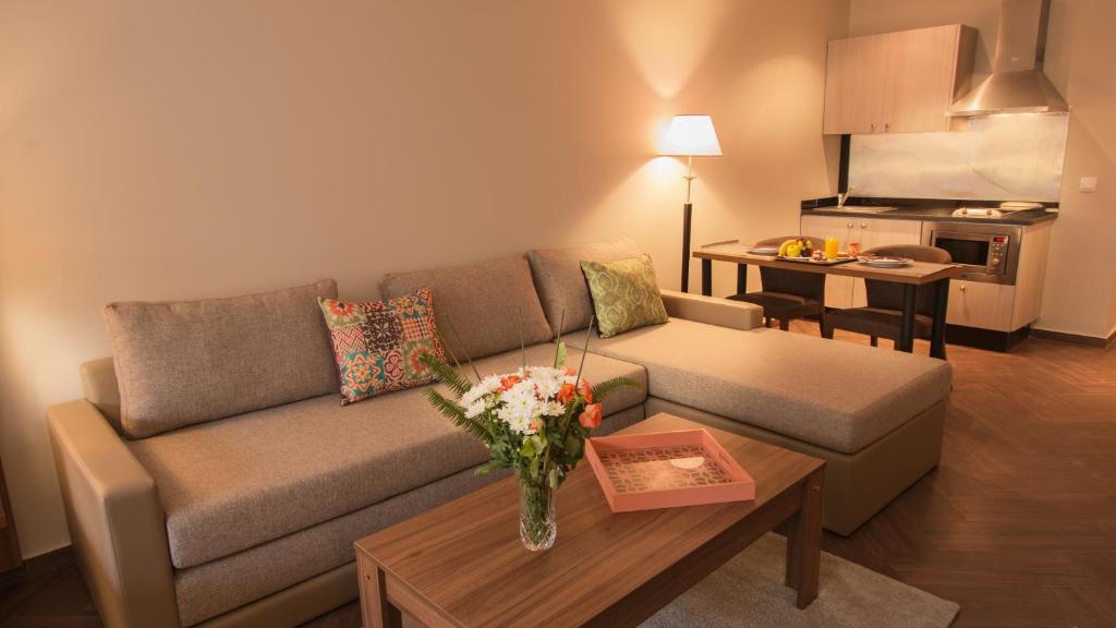 Posezení v ubytování Melliber Appart Hotel