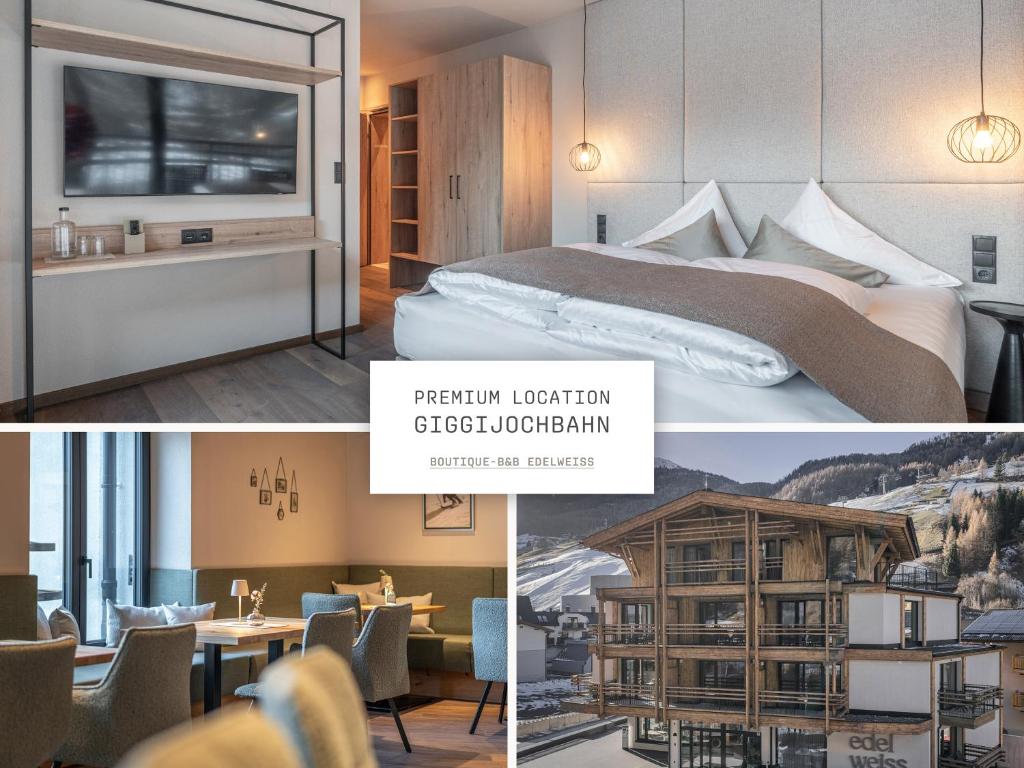 En eller flere senge i et værelse på Edelweiss echt-charmant