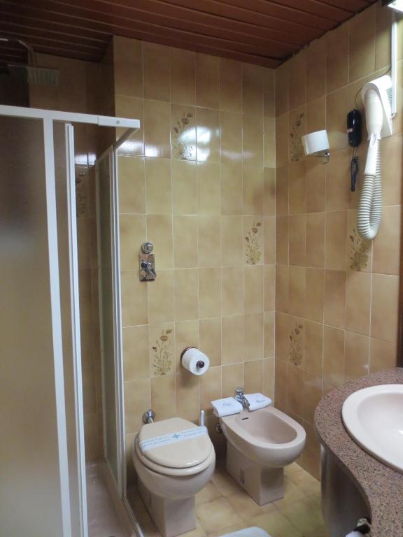 Koupelna v ubytování Hotel Italia City Center