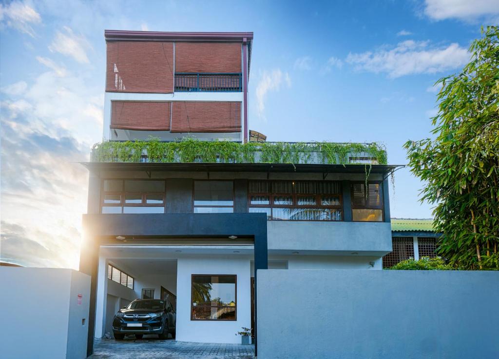 Bygningen som pensionatet ligger i