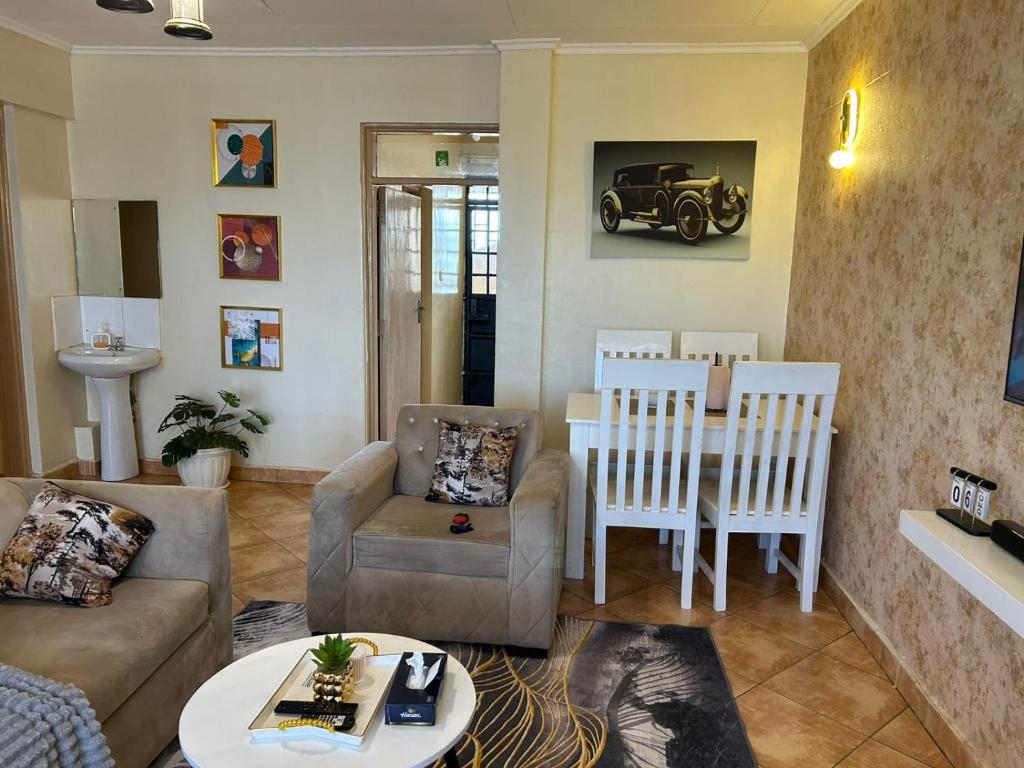 Et opholdsområde på LUX HOMES&CaR RENTALS