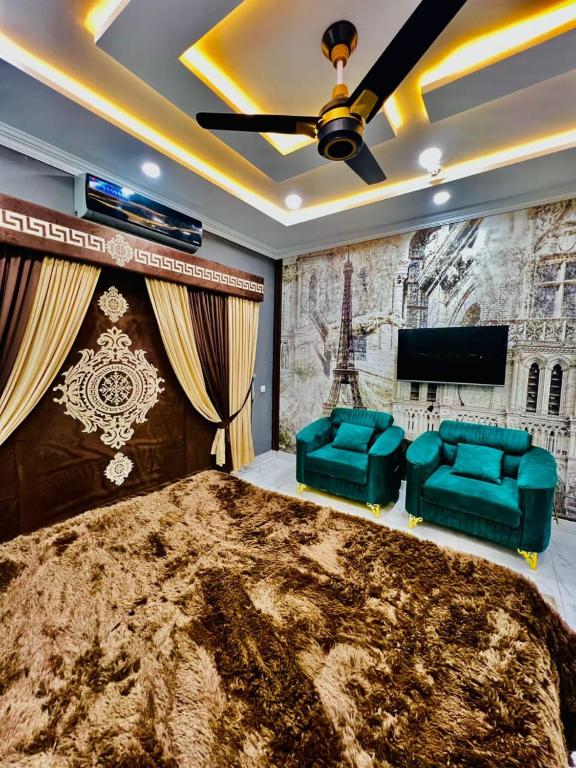 Et opholdsområde på urban nest apartments