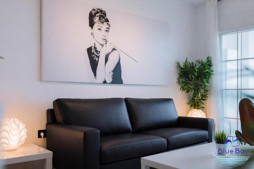 Et opholdsområde på Breakfast at Tiffanys