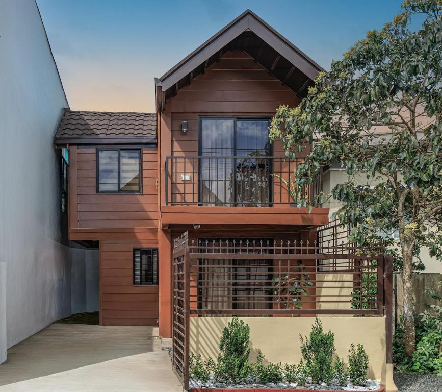 Bygningen som feriehuset ligger i