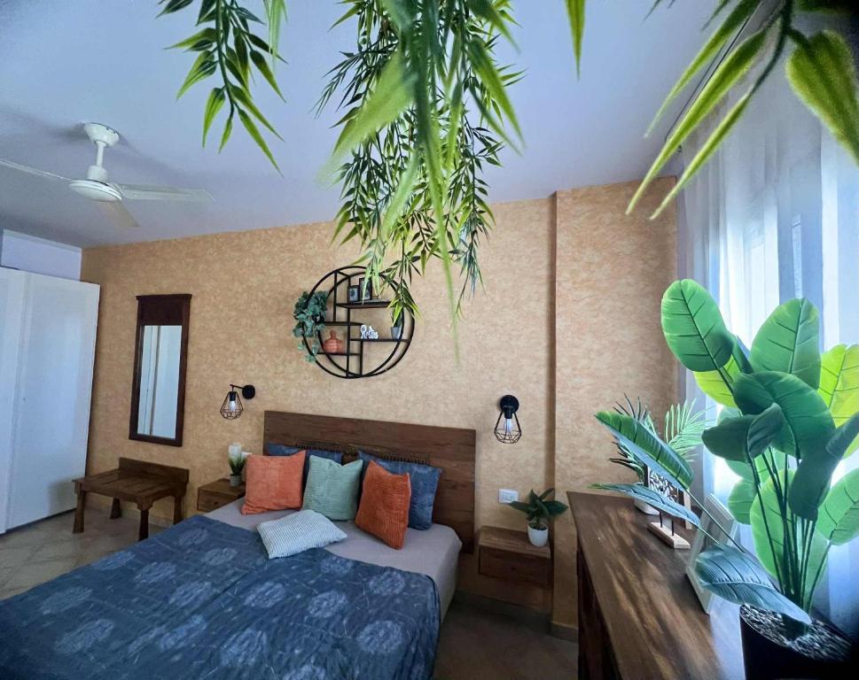 Llit o llits en una habitació de Tropical Palma