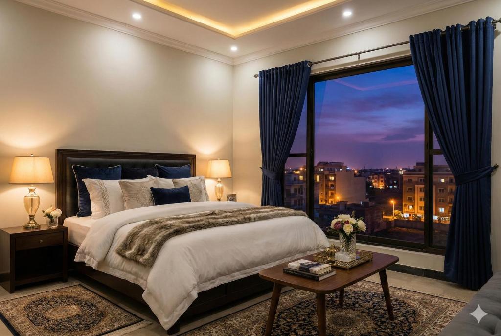 En eller flere senge i et værelse på The Atelier G-13