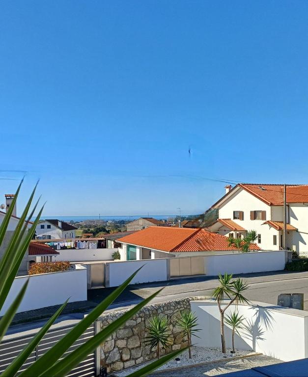 a view from the roof of a house at Casa Terra das Vinhas in Esposende