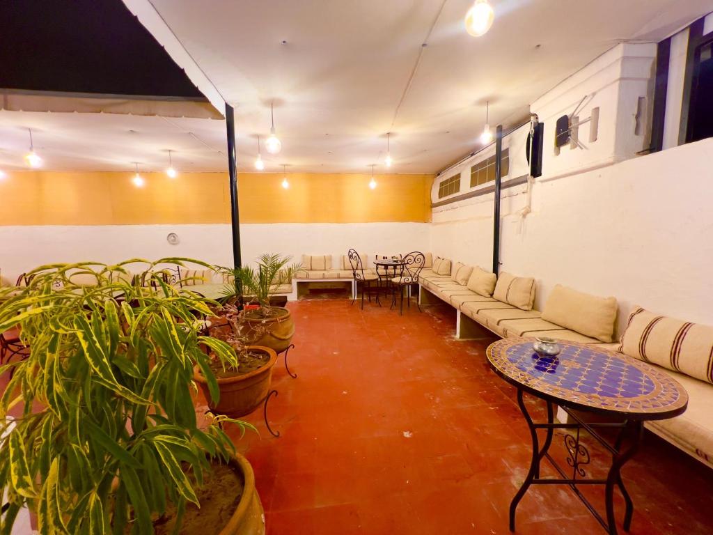 Posezení v ubytování Riad Luna Fes