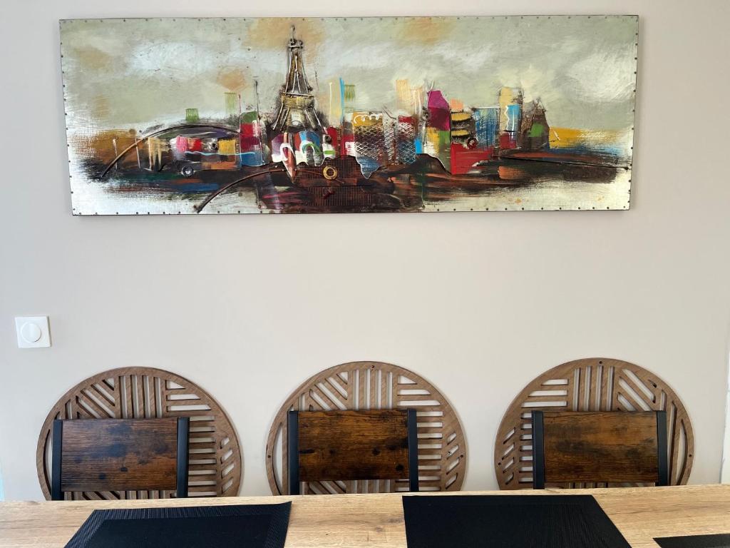 Et opholdsområde på Charmante villa