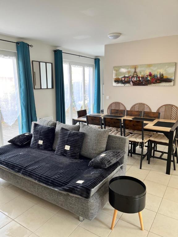 Et opholdsområde på Charmante villa