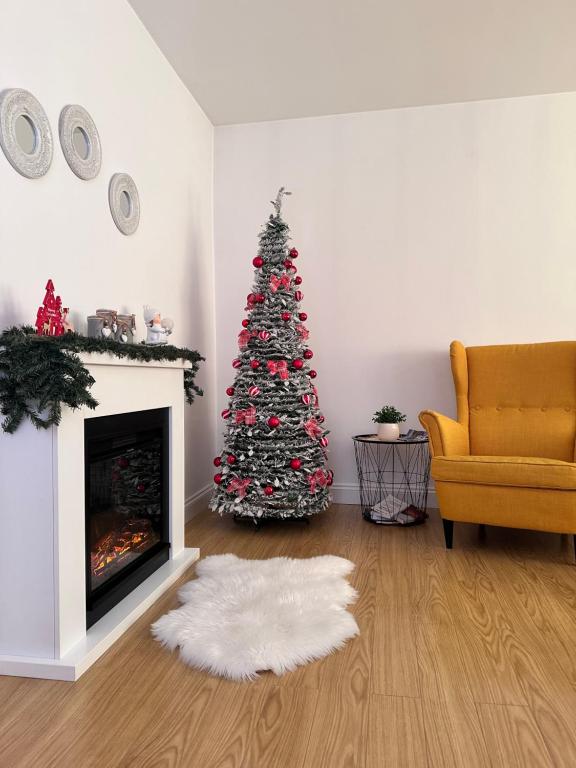 Et opholdsområde på Bucovina View apartment