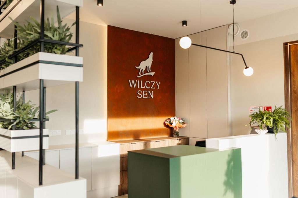 Vstupní hala nebo recepce v ubytování Wilczy Sen