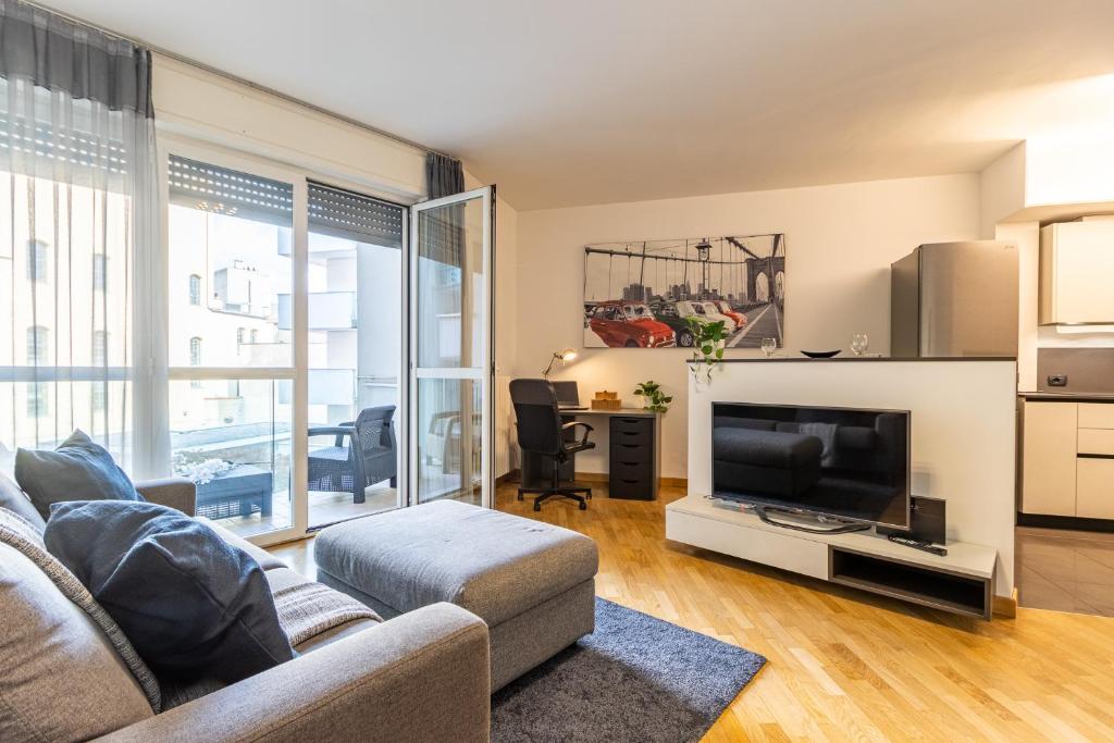 Χώρος καθιστικού στο Smart Apartment