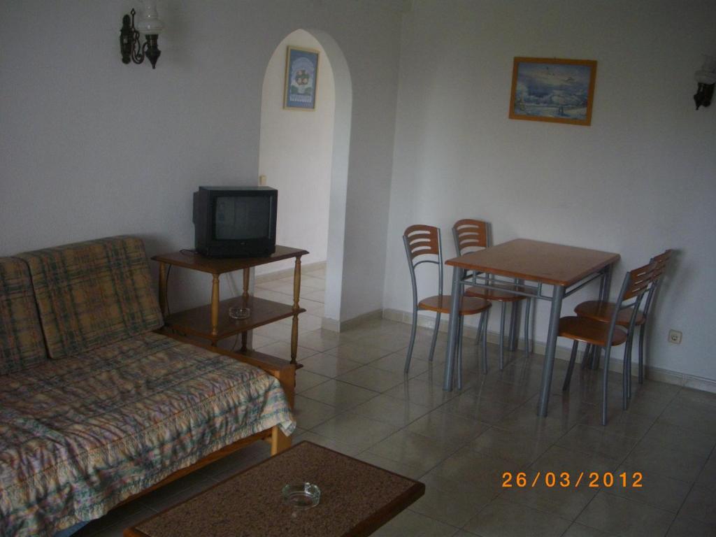 TV a/nebo společenská místnost v ubytování Apartamentos Leziria