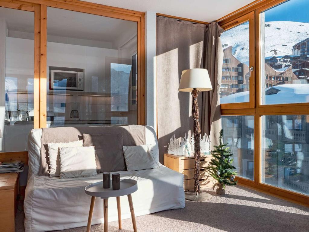 Posezení v ubytování Appartement ski aux pieds Val Thorens - 6 pers, central et pratique - FR-1-637-92