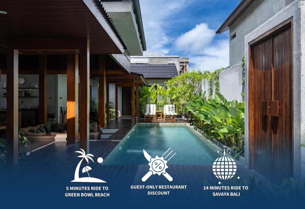 an image of a swimming pool in a villa at Soocha B by Bukit Vista in Ungasan