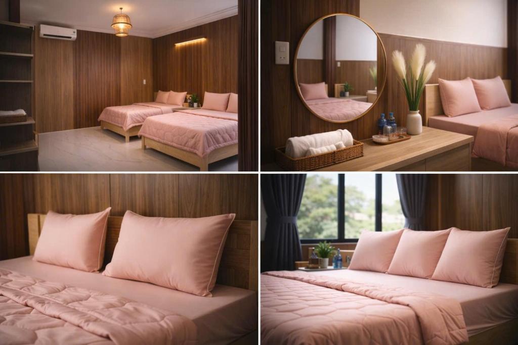 En eller flere senge i et værelse på Sary's Homestay