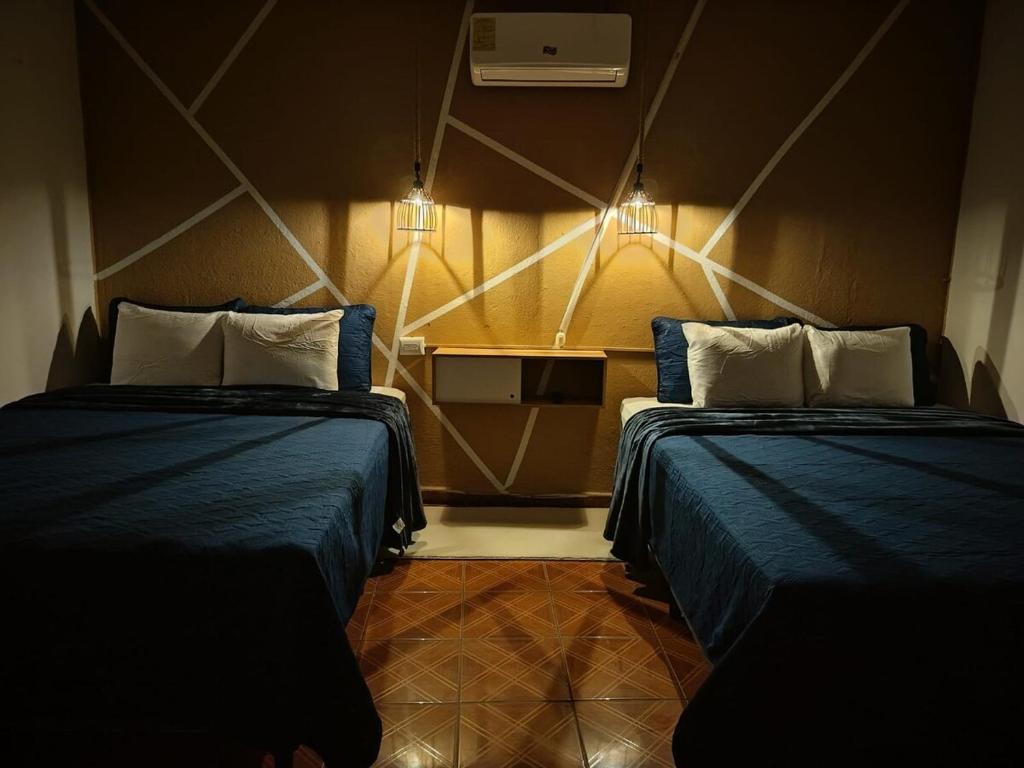 Postel nebo postele na pokoji v ubytování Sunset Room El Tunco - Surf City - H7