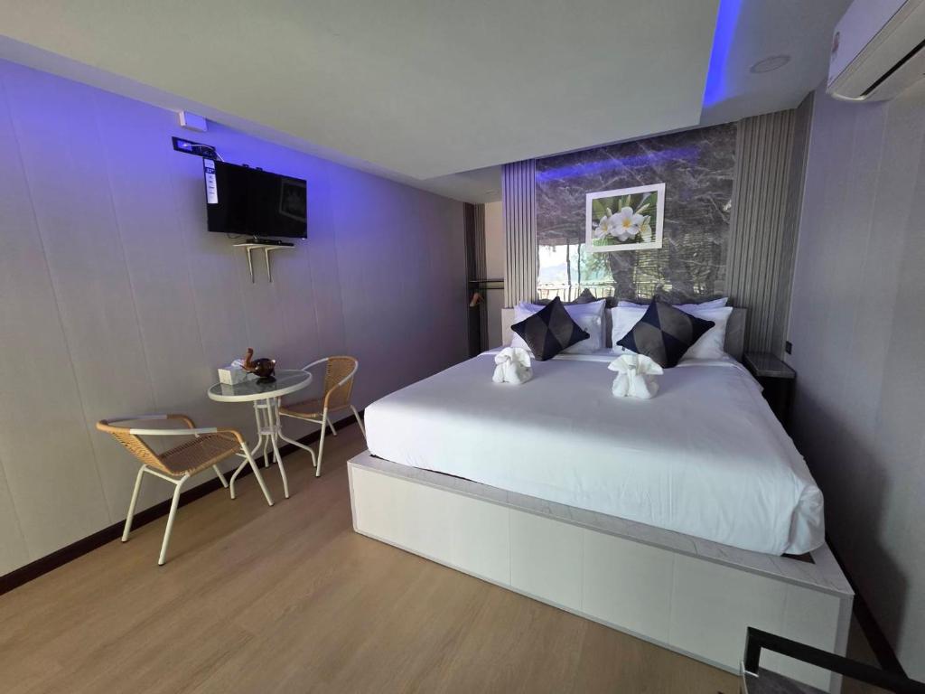 Postel nebo postele na pokoji v ubytování Mong DOO SEA HOME