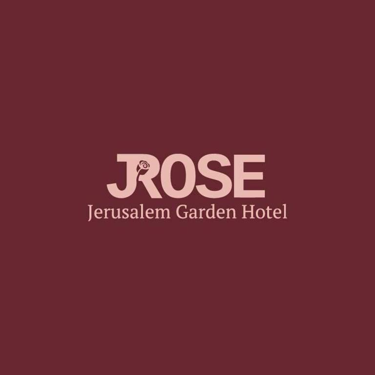 a logo for a jerusalem garden hotel at Jrose Hotel in Jerusalem