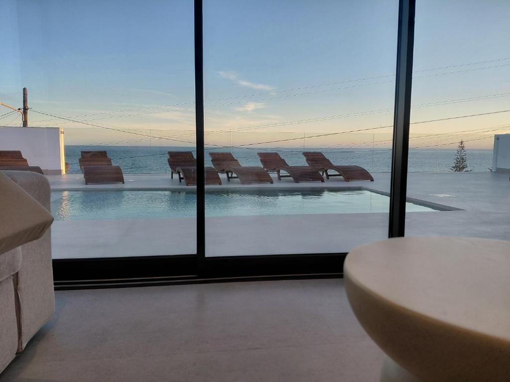 Nespecifikovaný výhled na moře nebo výhled na moře při pohledu z prázdninového domu