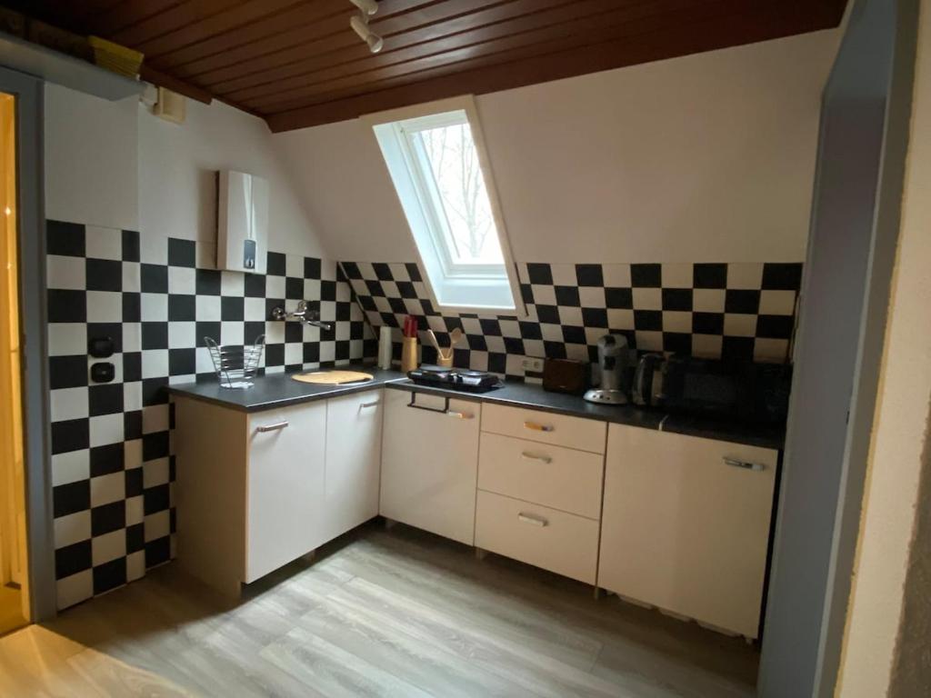 Køkken eller tekøkken på Appartement in Düsseldorf