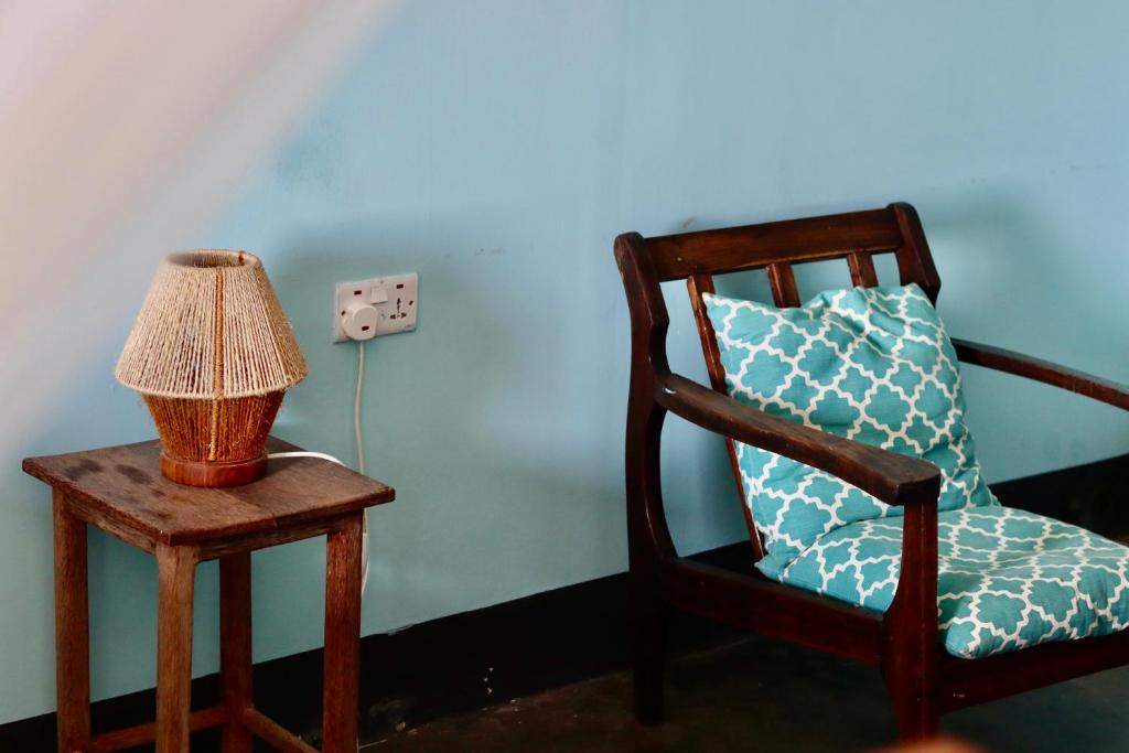 Et opholdsområde på Balcony House