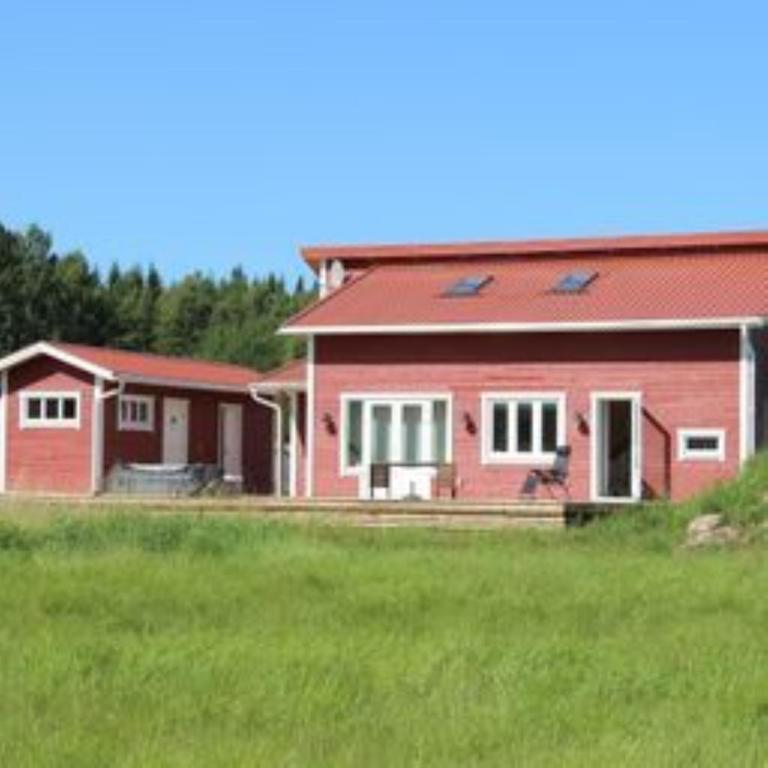 Høystandard feriehytte, Utendørs boblebad, sauna