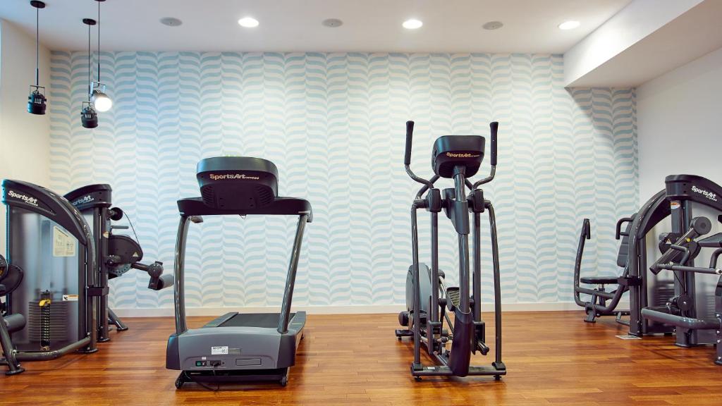 Fitness centrum a/nebo fitness zařízení v ubytování Diune Resort by Zdrojowa