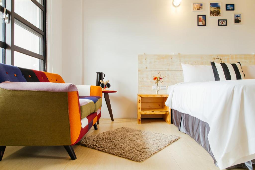 Postel nebo postele na pokoji v ubytování Oats B&B