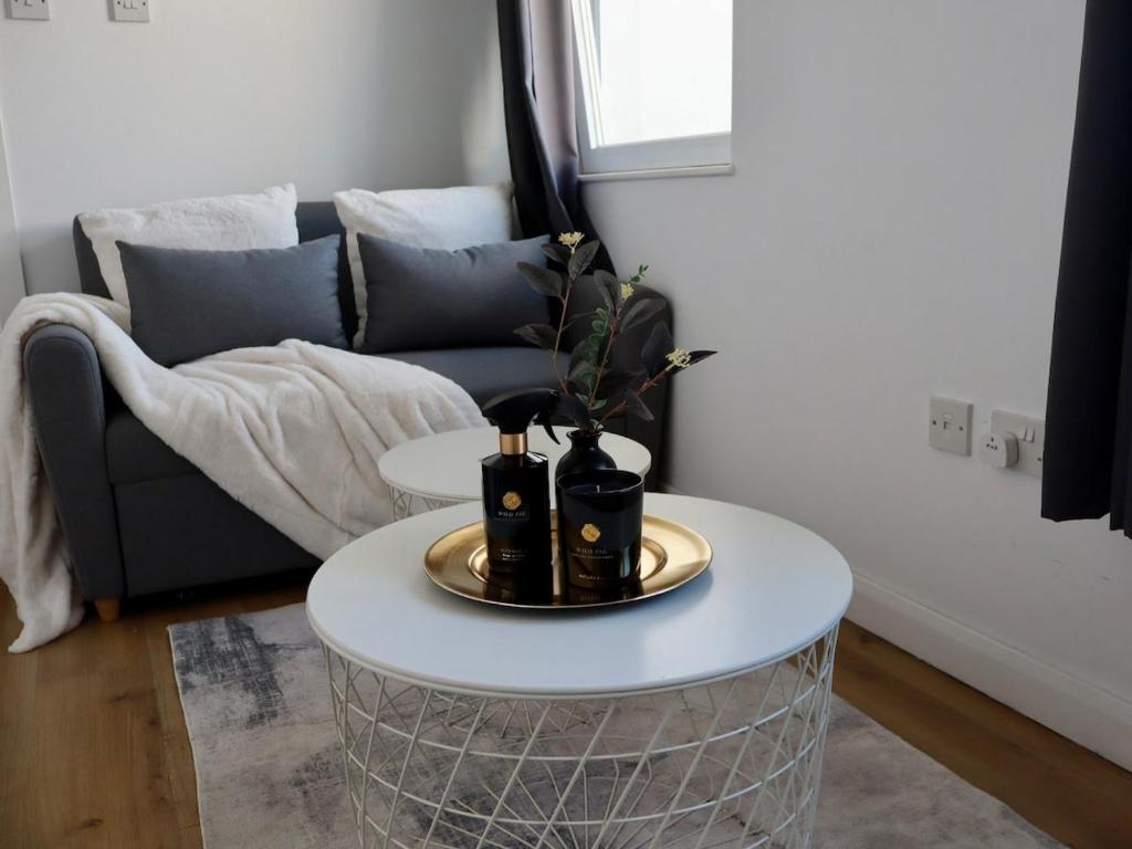 Posezení v ubytování Lovely Studio in Heart of Town