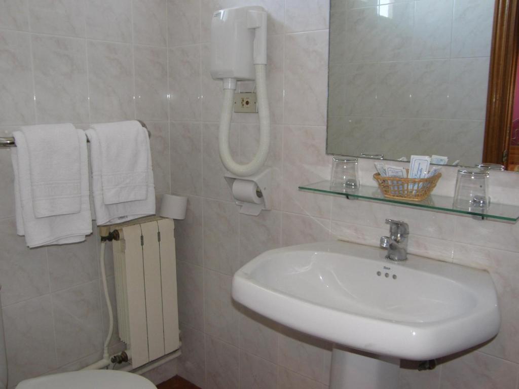 Koupelna v ubytování Hotel Goizalde