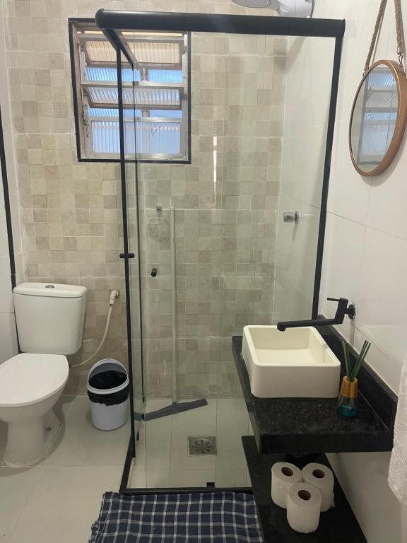 Et badeværelse på Ap confortável