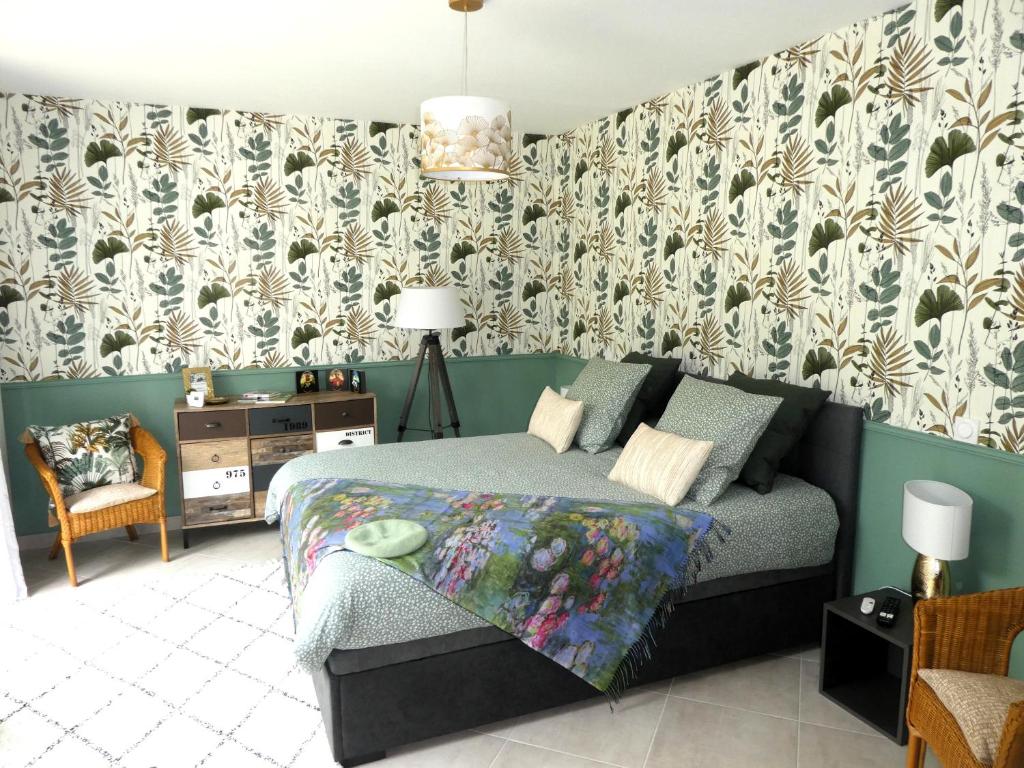 Posezení v ubytování Prés de Giverny - Bienvenue AUX ARPENTS VERTS