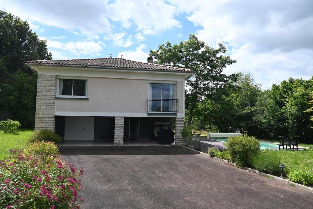 Bygningen som feriehuset ligger i