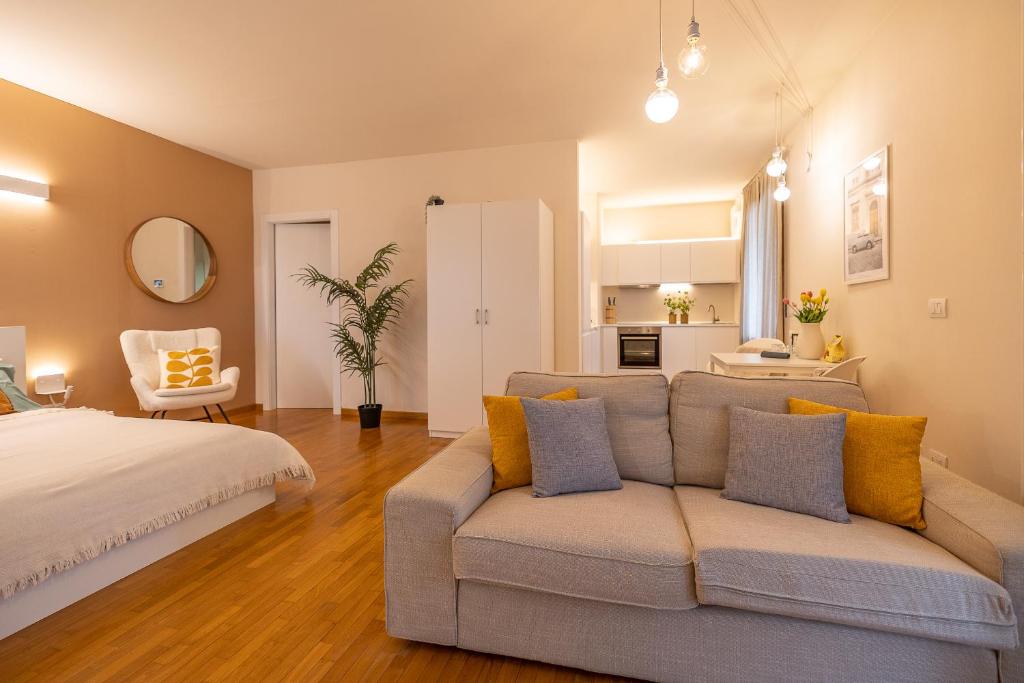 Postel nebo postele na pokoji v ubytování Comforthouse casa moderna