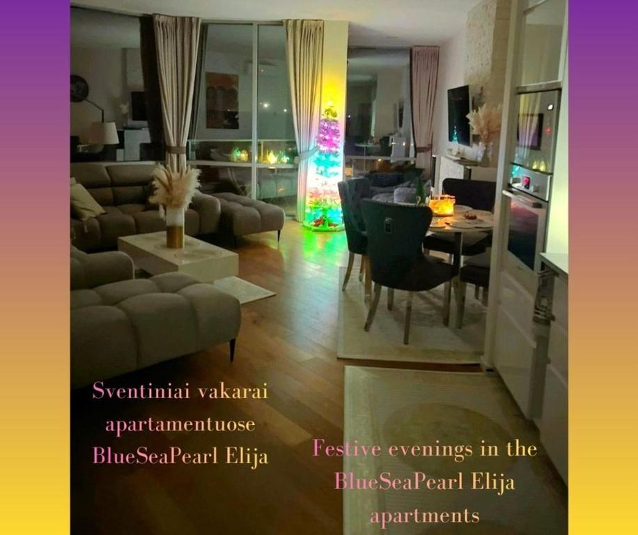 Posezení v ubytování BlueSeaPearl apartamentai Palanga, Šventoji