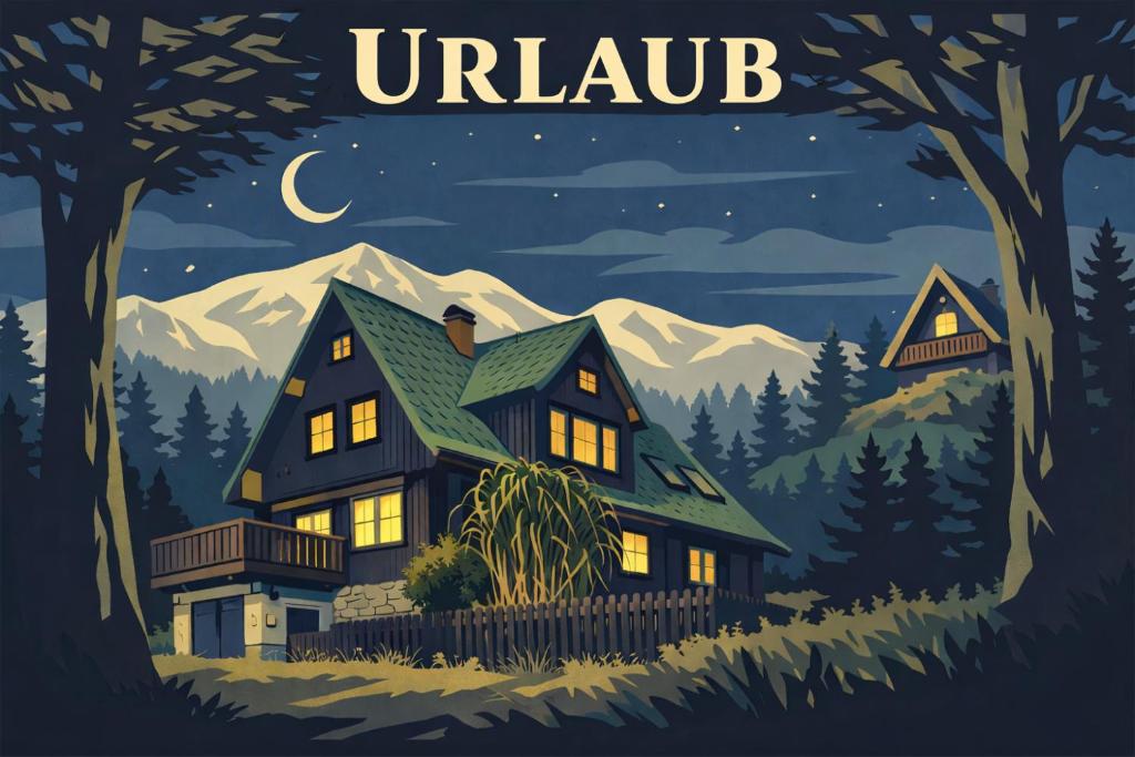 Naturlandskabet i nærheden af feriehuset