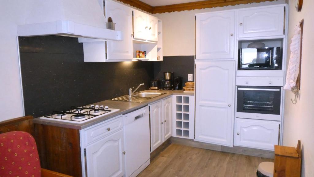 Køkken eller tekøkken på appartement charmille