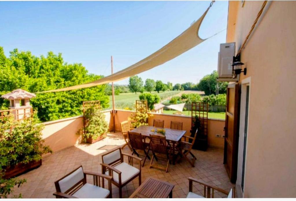 Balkón nebo terasa v ubytování Il Poggetto 2