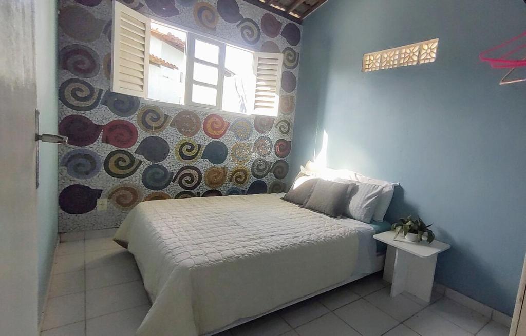 Postel nebo postele na pokoji v ubytování Praia de Carapibus PB - Casa pé na areia