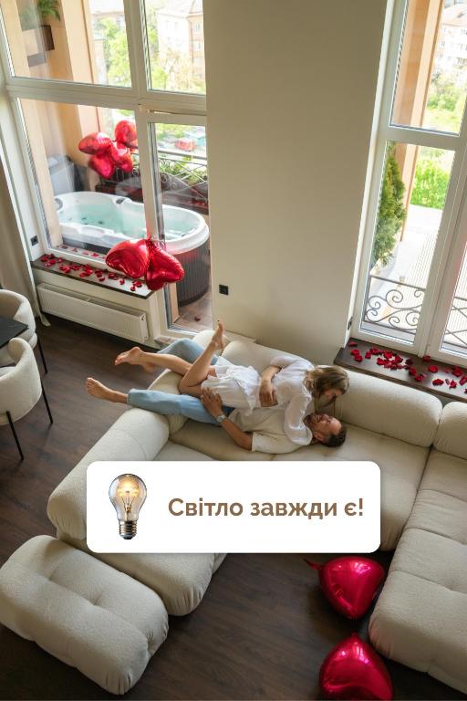 SkySpa Apartments - апартаменти з джакузі на терасі з видом на Печерськ головне фото