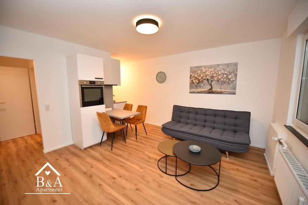 Η κουζίνα ή μικρή κουζίνα στο B & A Apartment mit Balkon