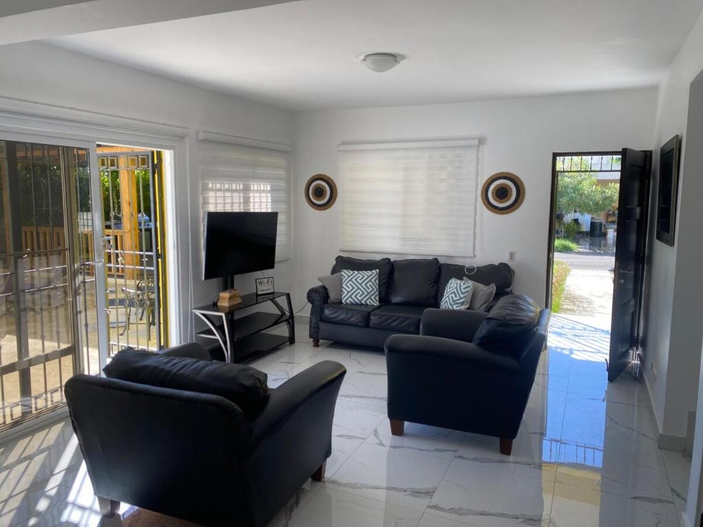 Posezení v ubytování Luxury Villa in Muñoz, Puerto Plata