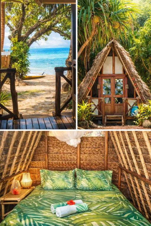 Eco cabanon Vaiana plage privée