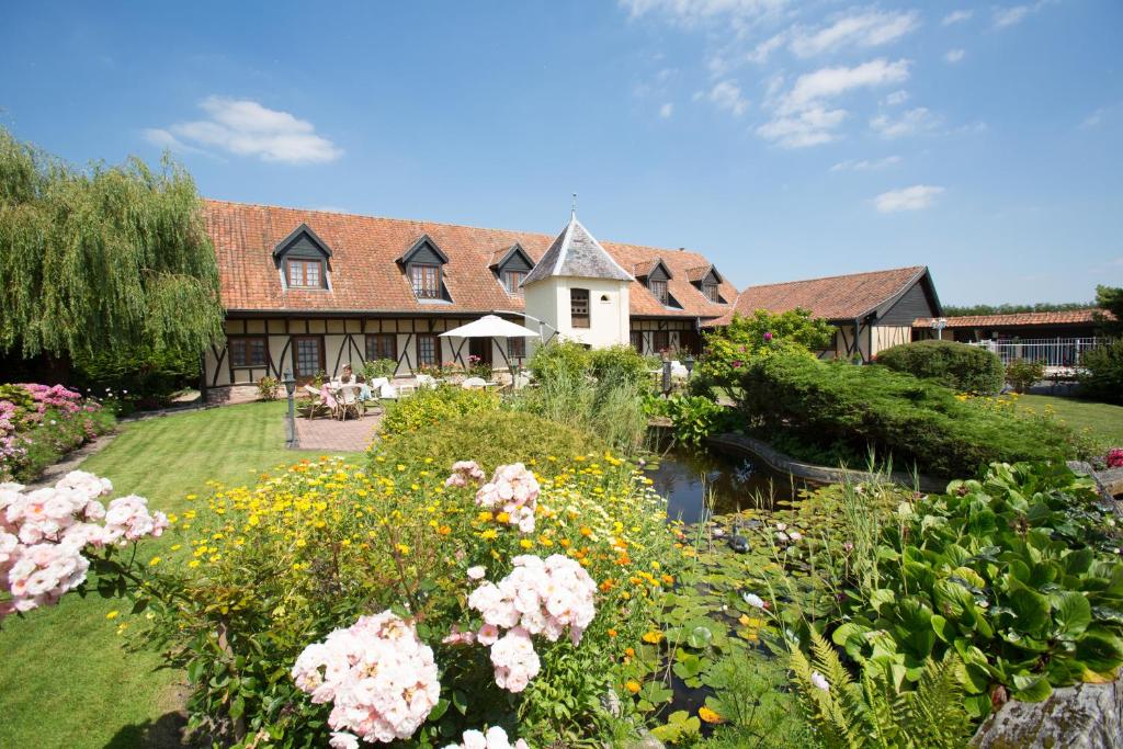 Zahrada ubytování Hôtel Restaurant Le Fiacre à Quend plage