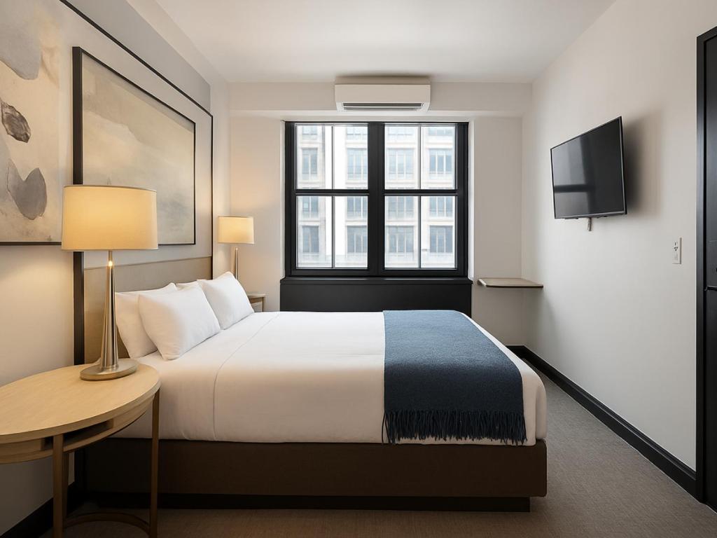 En eller flere senge i et værelse på The Quin, a Hilton Club NEW YORK - STUDIO STD